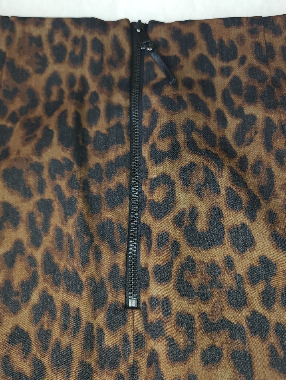 Ann Taylor Leopard Print Wrap-Front Mini Skirt - Picture 5 of 6
